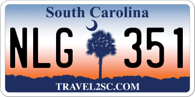 SC license plate NLG351