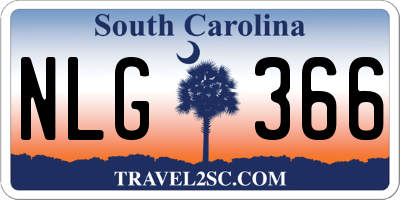 SC license plate NLG366