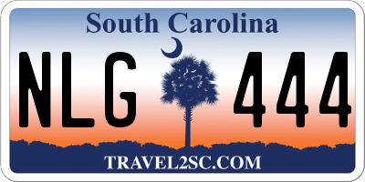 SC license plate NLG444