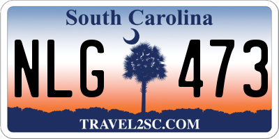 SC license plate NLG473
