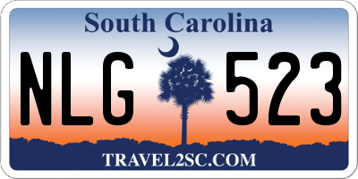 SC license plate NLG523