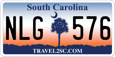 SC license plate NLG576