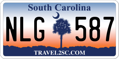 SC license plate NLG587