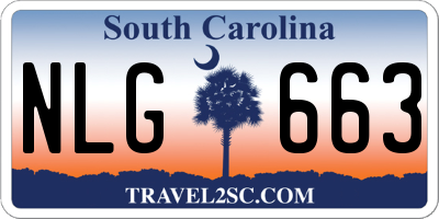 SC license plate NLG663