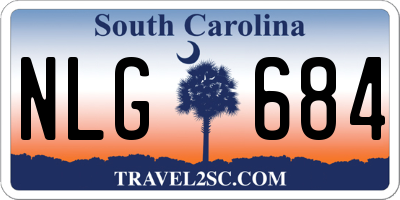 SC license plate NLG684