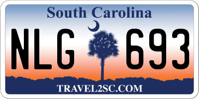 SC license plate NLG693