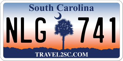 SC license plate NLG741
