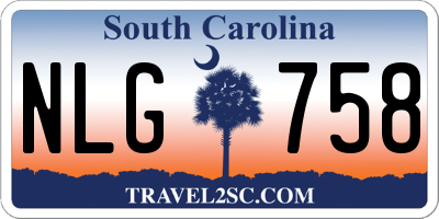 SC license plate NLG758