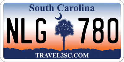 SC license plate NLG780
