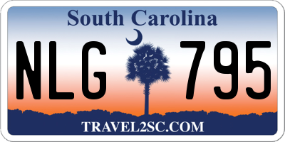 SC license plate NLG795