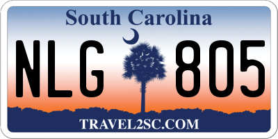SC license plate NLG805