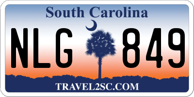 SC license plate NLG849
