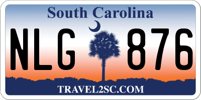 SC license plate NLG876