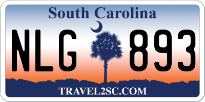 SC license plate NLG893