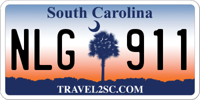 SC license plate NLG911
