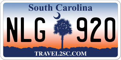 SC license plate NLG920