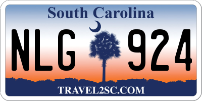 SC license plate NLG924