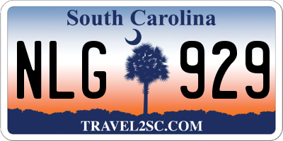 SC license plate NLG929