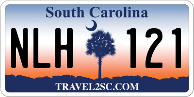 SC license plate NLH121