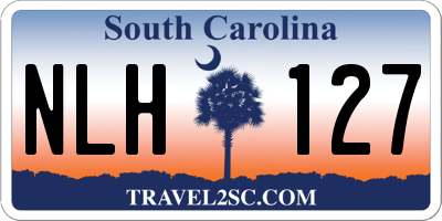 SC license plate NLH127