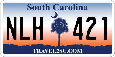 SC license plate NLH421