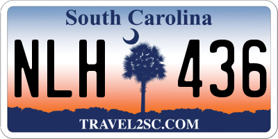 SC license plate NLH436