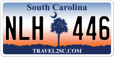 SC license plate NLH446