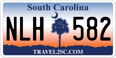 SC license plate NLH582