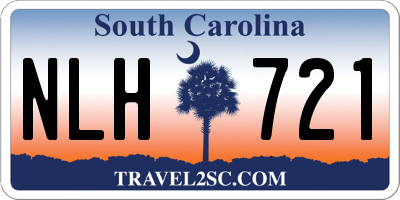 SC license plate NLH721