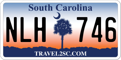 SC license plate NLH746