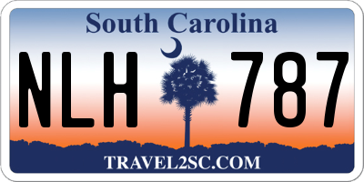 SC license plate NLH787