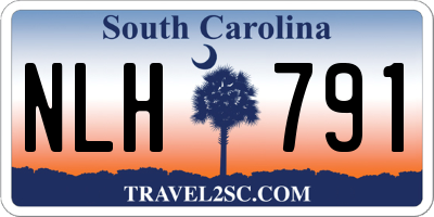 SC license plate NLH791