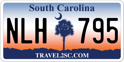 SC license plate NLH795