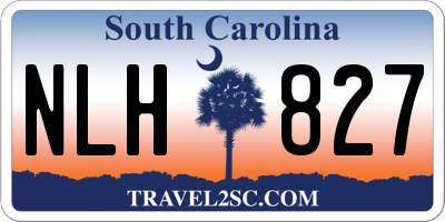 SC license plate NLH827