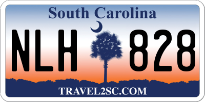 SC license plate NLH828