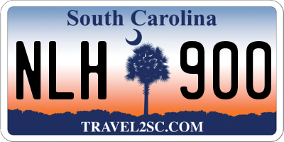 SC license plate NLH900