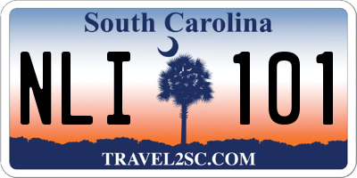 SC license plate NLI101