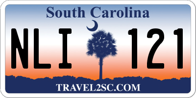 SC license plate NLI121