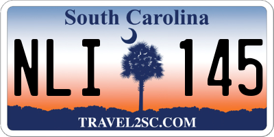 SC license plate NLI145