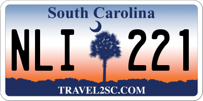 SC license plate NLI221