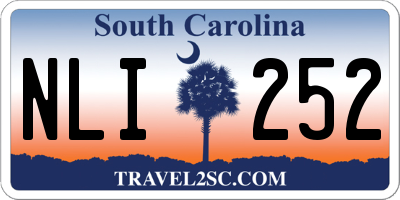SC license plate NLI252