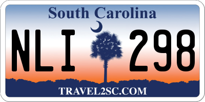 SC license plate NLI298