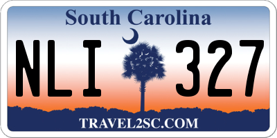 SC license plate NLI327