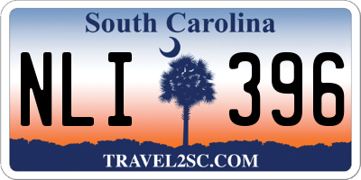SC license plate NLI396