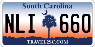 SC license plate NLI660