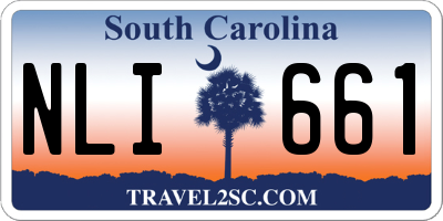 SC license plate NLI661