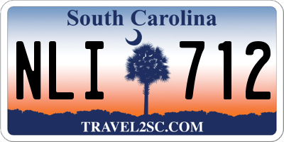SC license plate NLI712