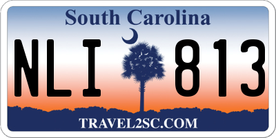 SC license plate NLI813