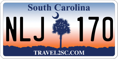 SC license plate NLJ170