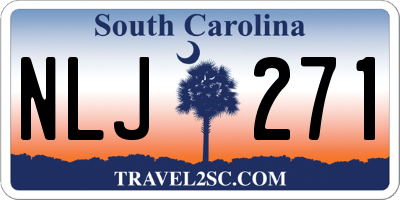 SC license plate NLJ271